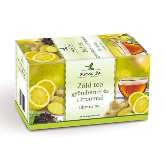 Kép Zöld tea gyömbérrel és citrommal 20 filter (Mecsek)