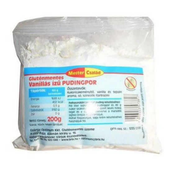 Kép Pudingpor vaníliás (gluténmentes) 200g 