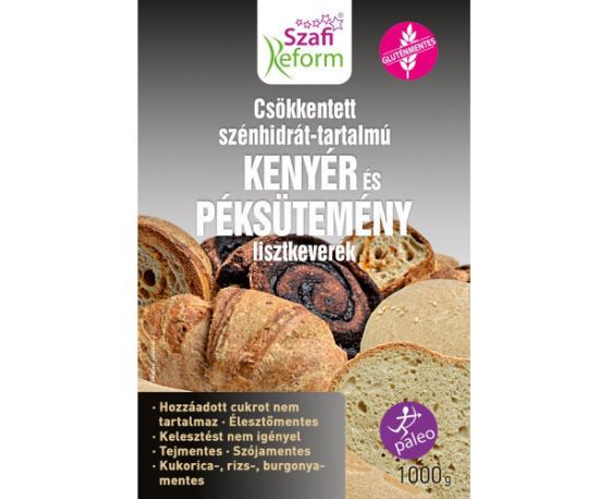 Kép Szafi Reform csökkentett szénhidrát-tartalmú kenyér és péksütemény lisztkeverék 1000g