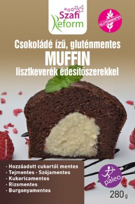 Kép Szafi Reform csokoládé ízű muffin lisztkeverék édesítőszerrel 280 g